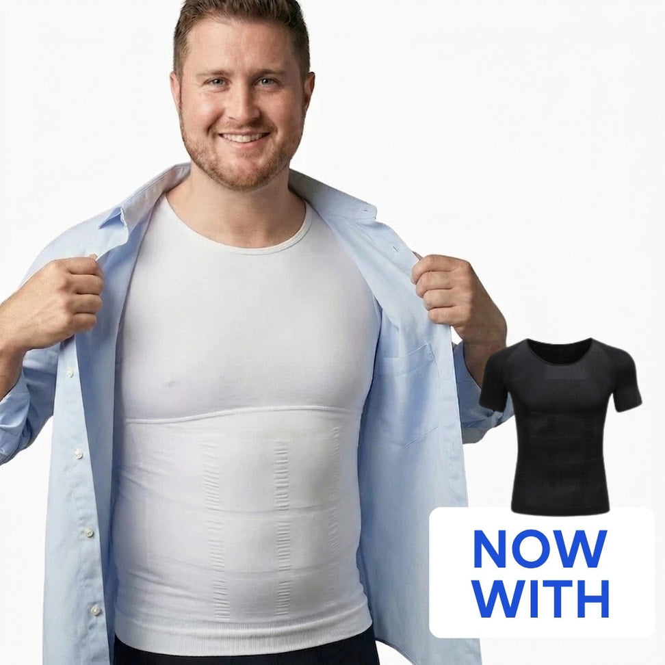 Body shape with the compression undershirt — confident silhouette