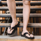 Cradle Flip Flops - Orthopaedic Arched Recovery Sandal Black · view 07