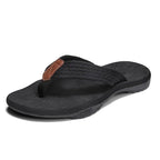 Cradle Flip Flops - Orthopaedic Arched Recovery Sandal Black