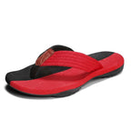 Cradle Flip Flops - Orthopaedic Arched Recovery Sandal Red