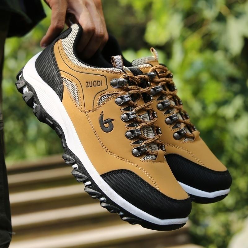 tenis-de-caminhada-masculino-antiderrapante-sport-caqui