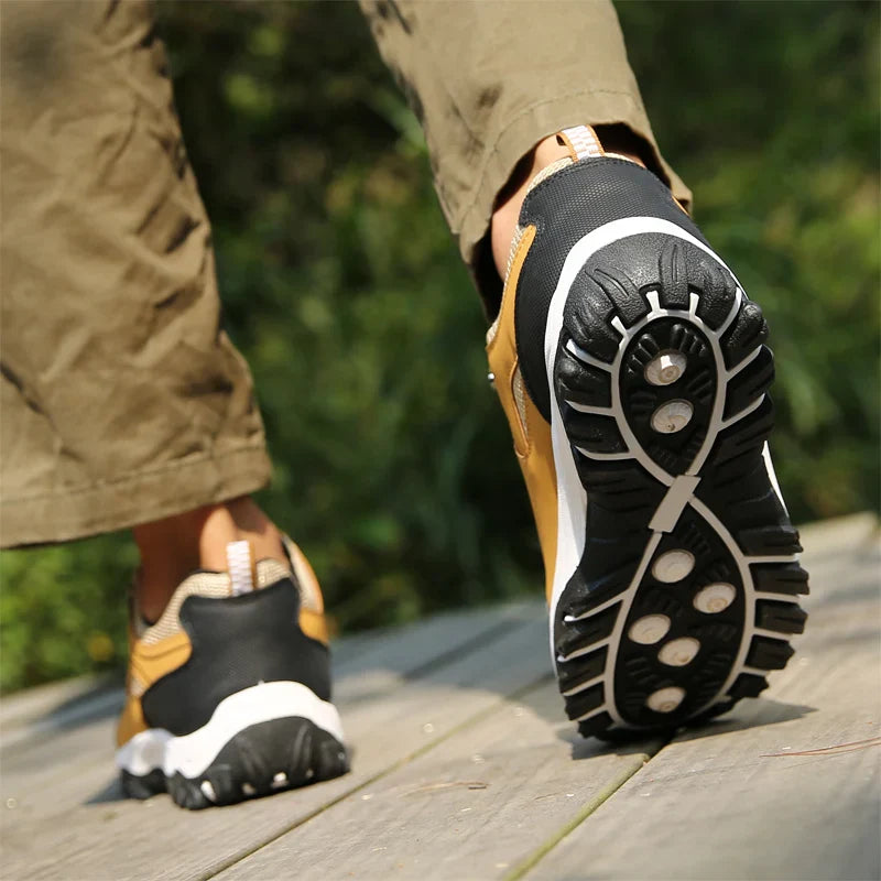 tenis-de-caminhada-masculino-antiderrapante-sport-caqui