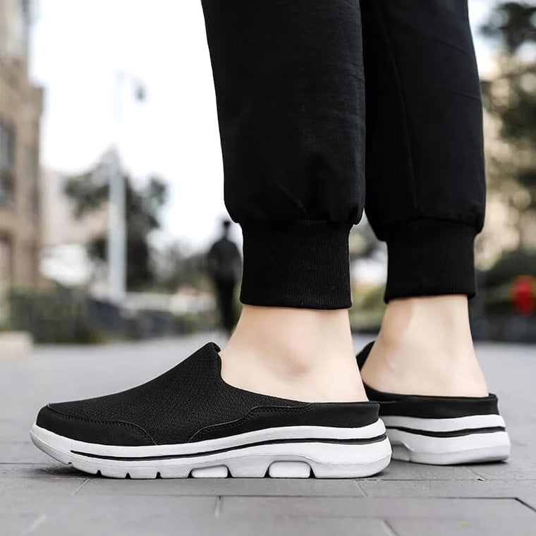 Loft Slipper - Comfort Orthopaedic Mule Black · view 07