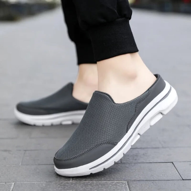 Loft Slipper - Comfort Orthopaedic Mule Grey · view 09