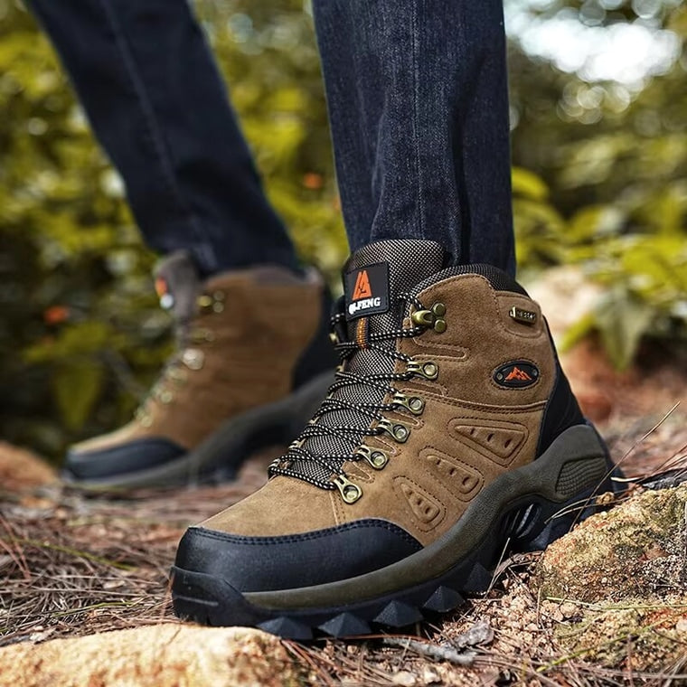 Outdoor - Waterproof Leather Grip Hiking Boot Brown · view 03