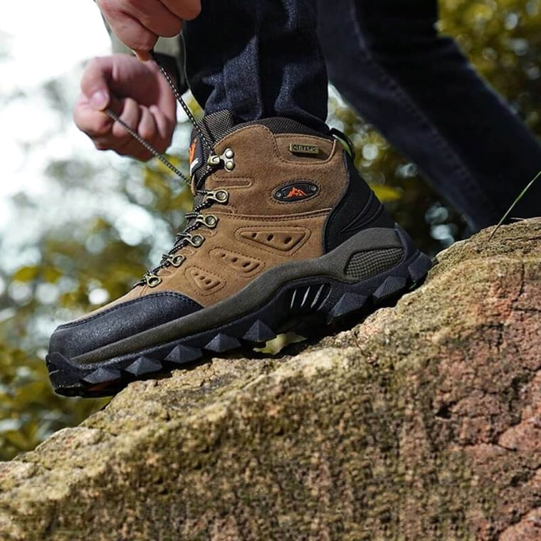 Outdoor - Waterproof Leather Grip Hiking Boot Brown · view 08