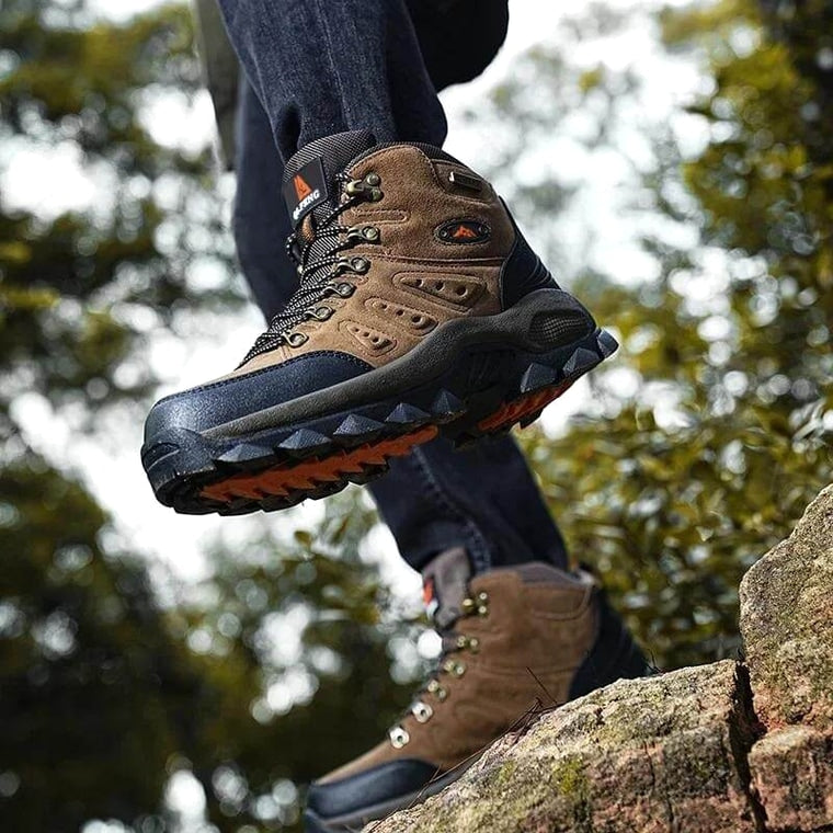 Outdoor - Waterproof Leather Grip Hiking Boot Brown · view 10