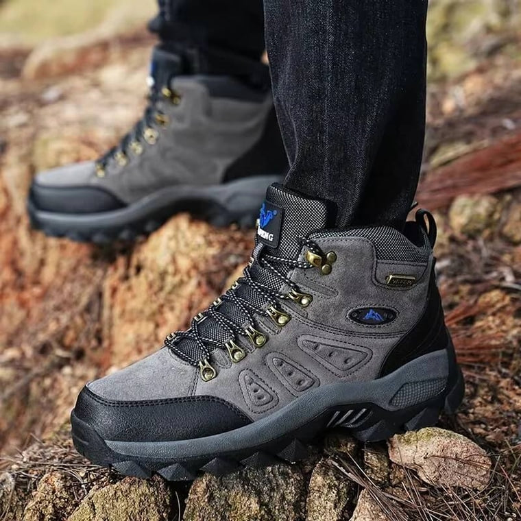 Outdoor - Waterproof Leather Grip Hiking Boot Grey · view 03
