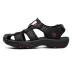 Ridge - Comfort Leather Orthopaedic Walking Sandal Black · view 04