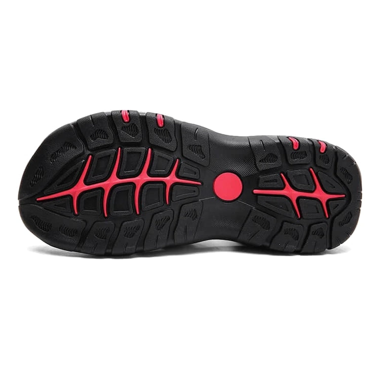 Ridge - Comfort Leather Orthopaedic Walking Sandal Black · view 11
