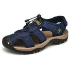 Ridge - Comfort Leather Orthopaedic Walking Sandal Blue