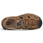Ridge - Comfort Leather Orthopaedic Walking Sandal Brown · view 05