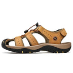 Ridge - Comfort Leather Orthopaedic Walking Sandal Khaki · view 04