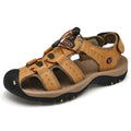 Ridge - Comfort Leather Orthopaedic Walking Sandal Khaki