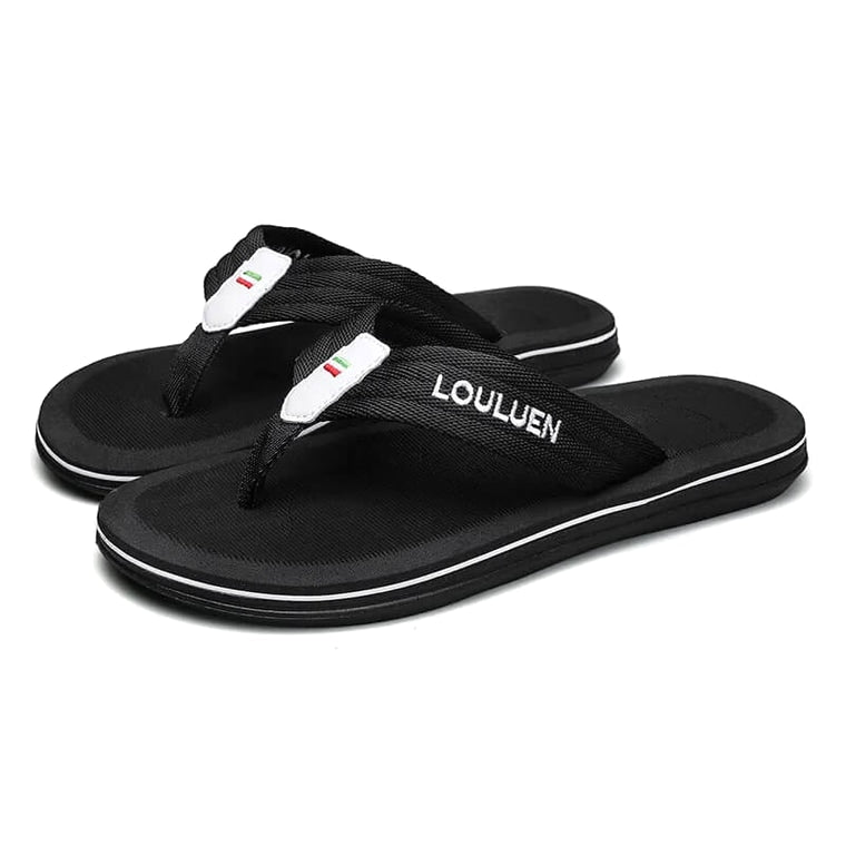 Ripple Massage Flip Flops - Cushioned Recovery Sandal Black · view 04
