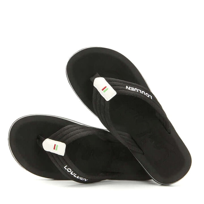 Ripple Massage Flip Flops - Cushioned Recovery Sandal Black · view 06