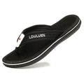 Ripple Massage Flip Flops - Cushioned Recovery Sandal Black