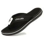 Ripple Massage Flip Flops - Cushioned Recovery Sandal Black