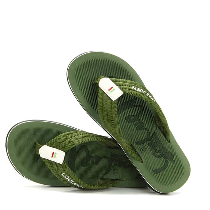 Ripple Massage Flip Flops - Cushioned Recovery Sandal Green · view 06