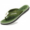 Ripple Massage Flip Flops - Cushioned Recovery Sandal Green
