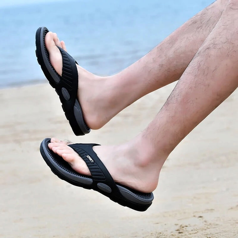 Sport - Massage Orthopaedic Flip Flops Recovery Sandal Black · view 08