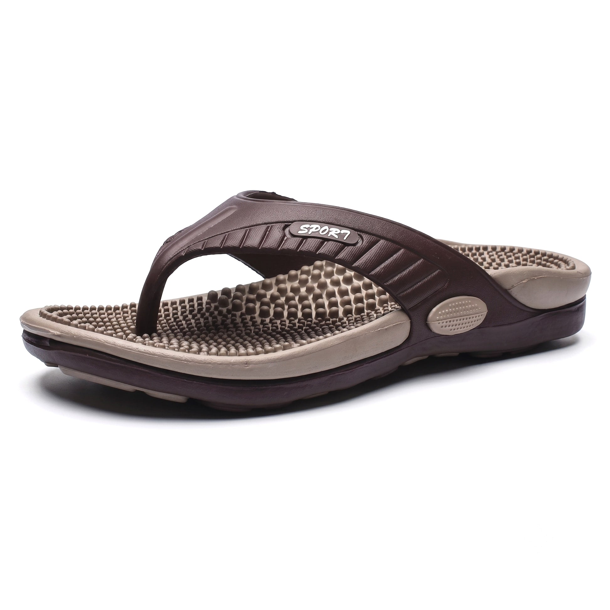 Sport - Massage Orthopaedic Flip Flops Recovery Sandal Brown