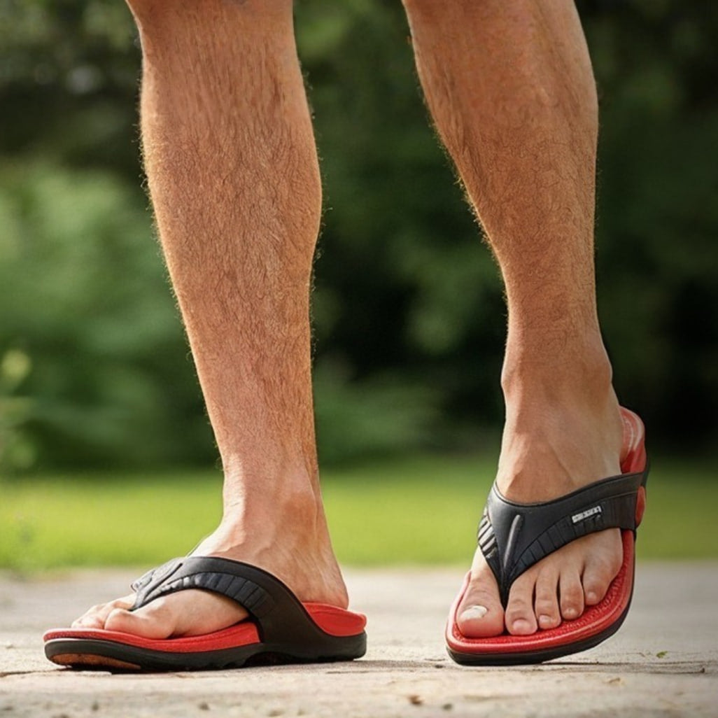 Outdoor Walk Black Red