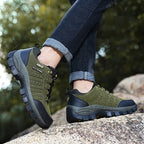 Terrain - Waterproof Leather Hiking Walking Shoes Green · view 03