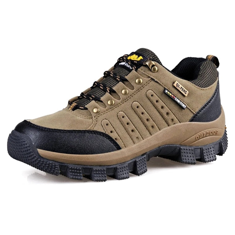 Terrain - Waterproof Leather Hiking Walking Shoes Khaki · view 02