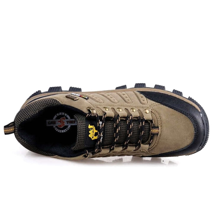 Terrain - Waterproof Leather Hiking Walking Shoes Khaki · view 05