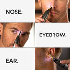 Precision Trimmer use areas — nose, ear and eyebrow detail