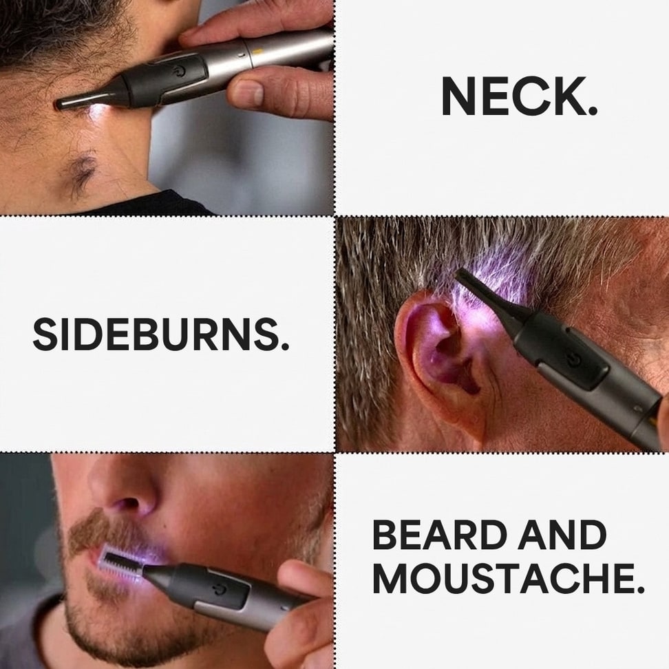 Precision Trimmer for beard and moustache shaping