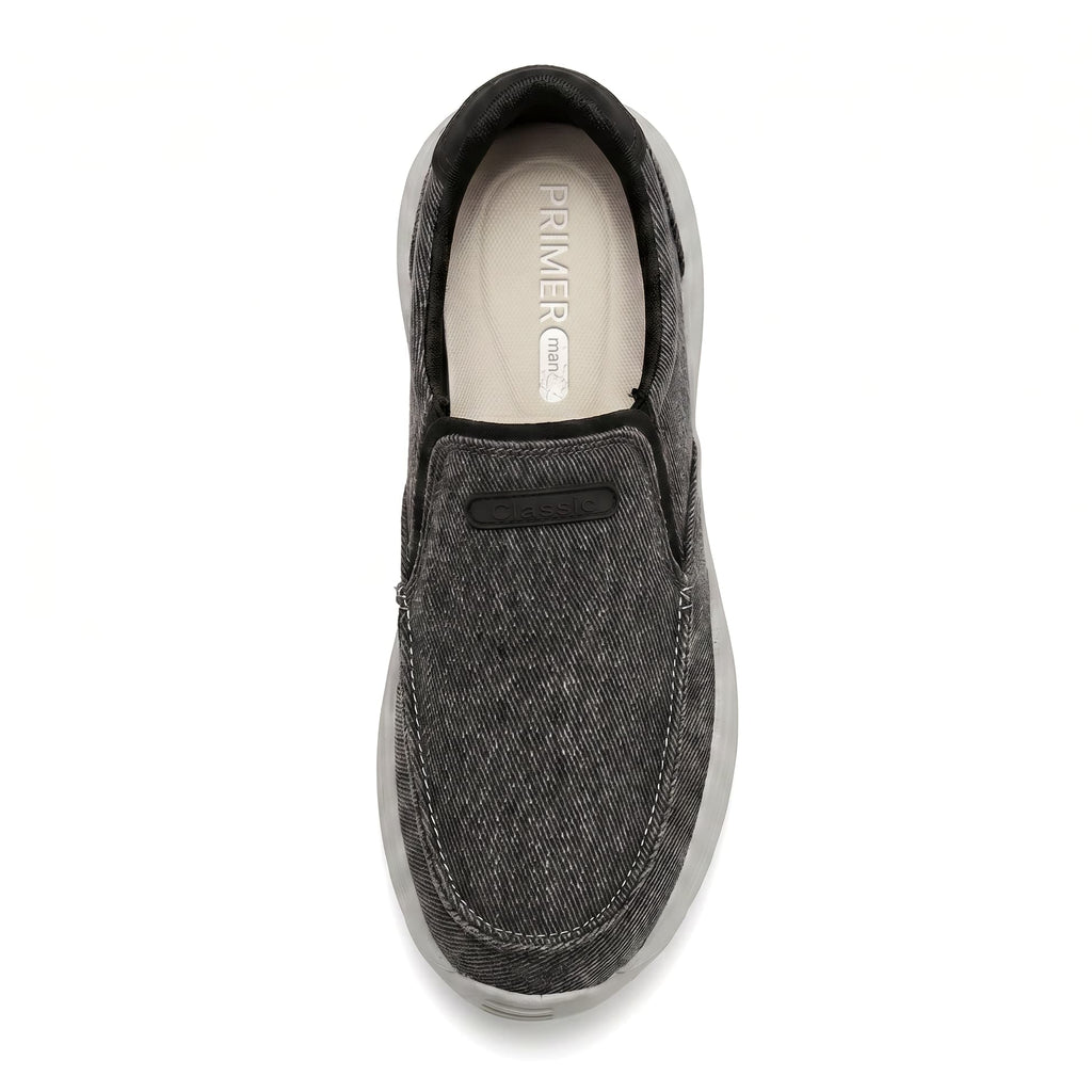 Classic Slip-on - Comfort Orthopaedic Walking Shoe Black — palmilha