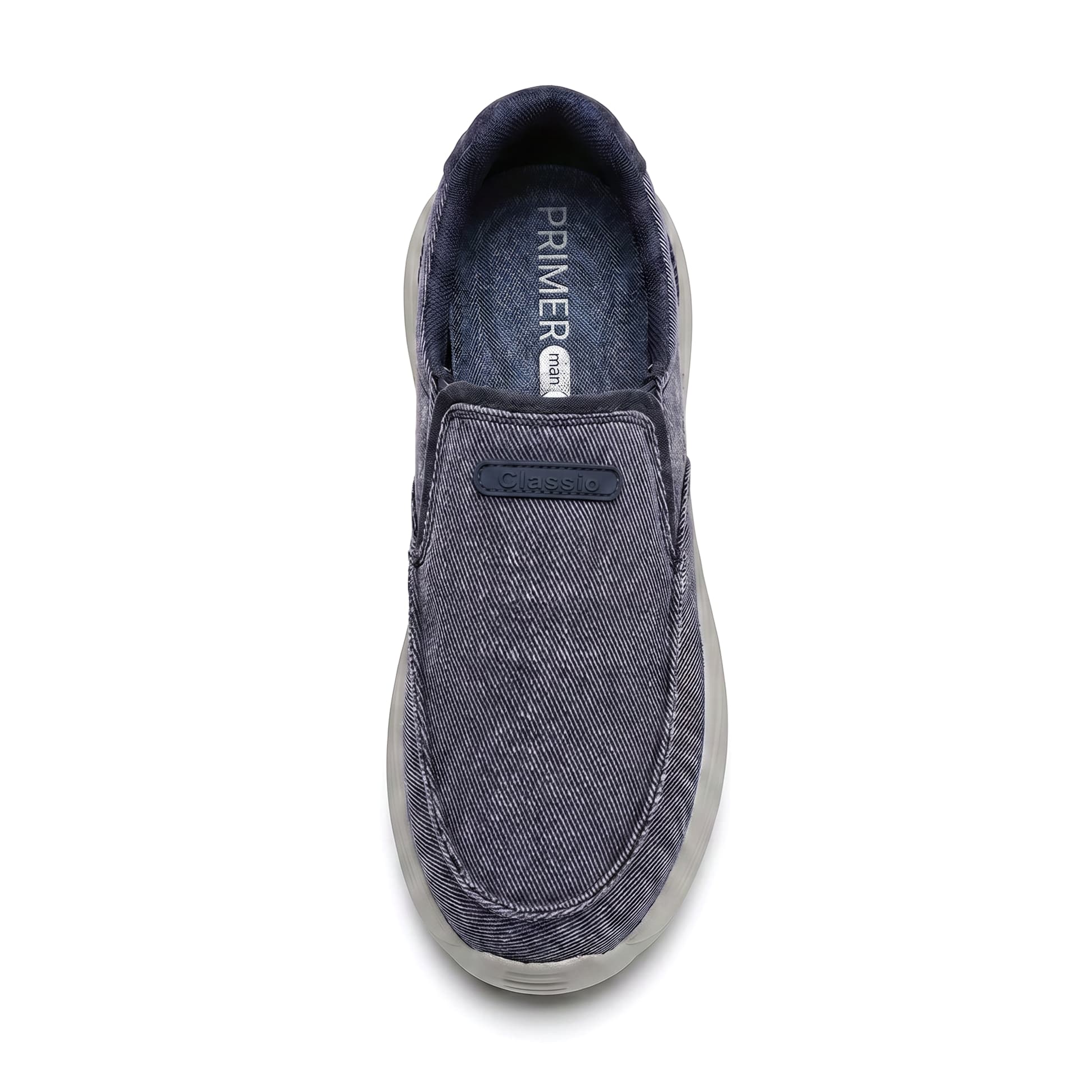 Classic Slip-on - Comfort Orthopaedic Walking Shoe Blue — palmilha
