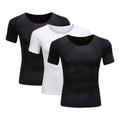 3-Pack Primer Compression Undershirt - Sweat-proof Shapewear