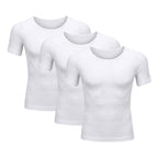 3-Pack Primer Compression Undershirt - Sweat-proof Shapewear