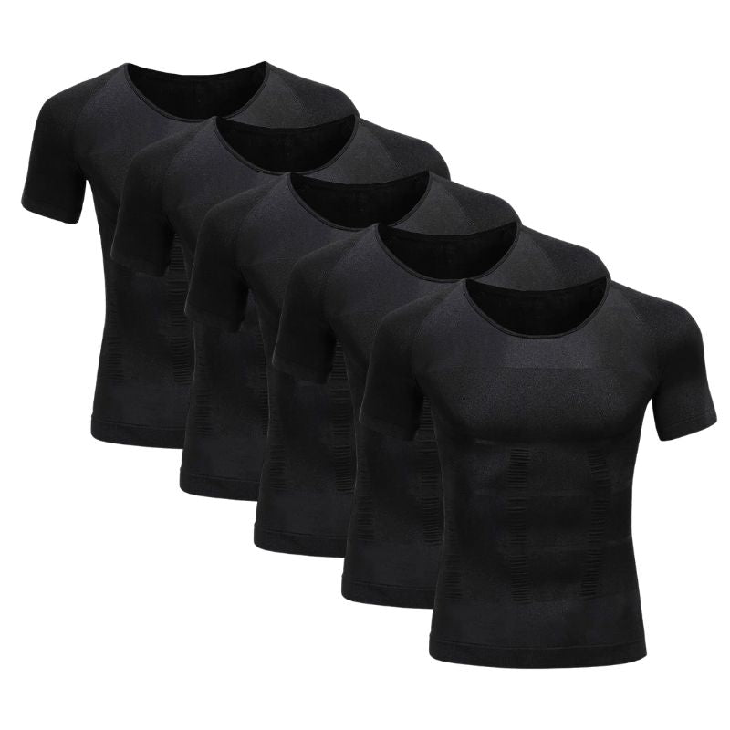 5-Pack Primer Compression Undershirt - Sweat-proof Shapewear